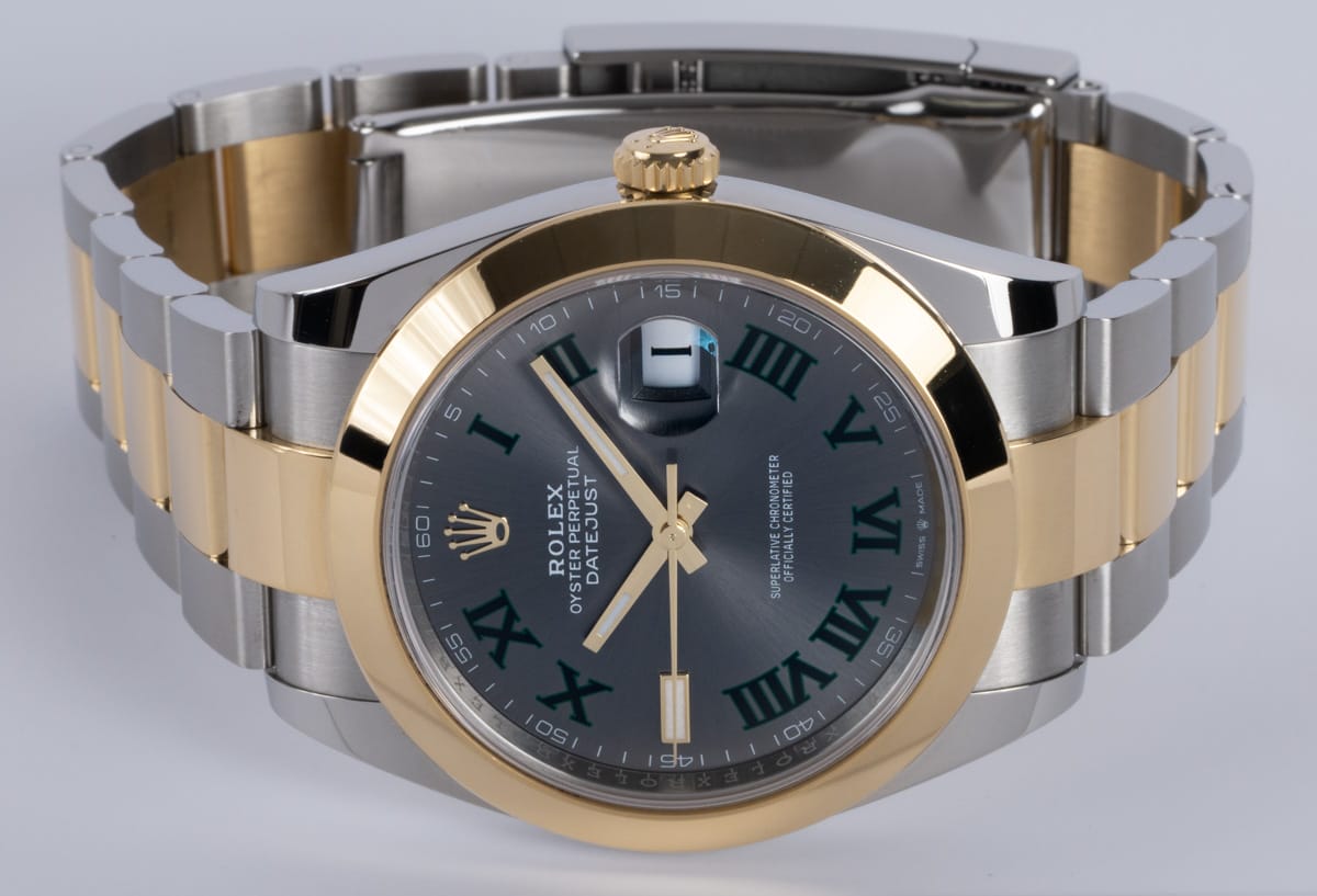 Front View of Datejust 41 'Wimbledon'