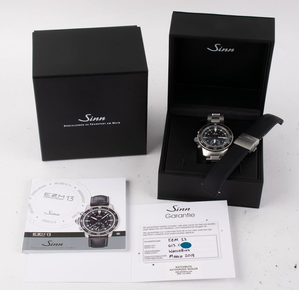 Box / Paper shot of EZM 13 Chronograph