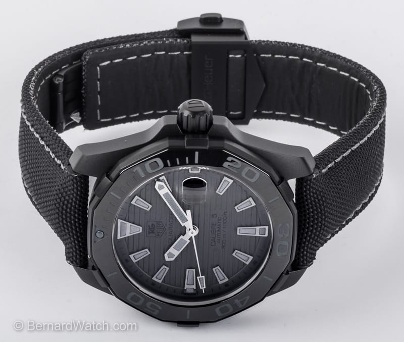 Front View of Aquaracer 'Black Phantom'