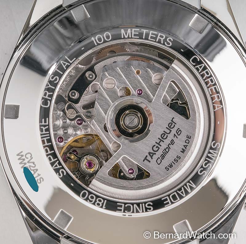 Caseback of Chronograph