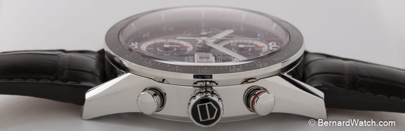 Crown Side Shot of Chronograph