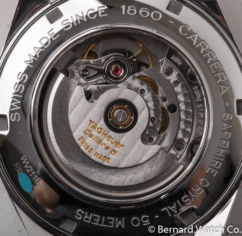 Caseback of Carrera