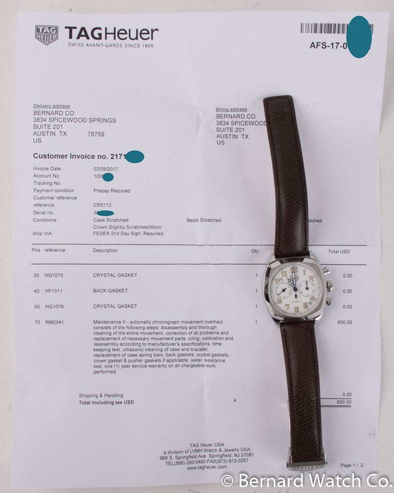 Paper shot of Monza Chronograph