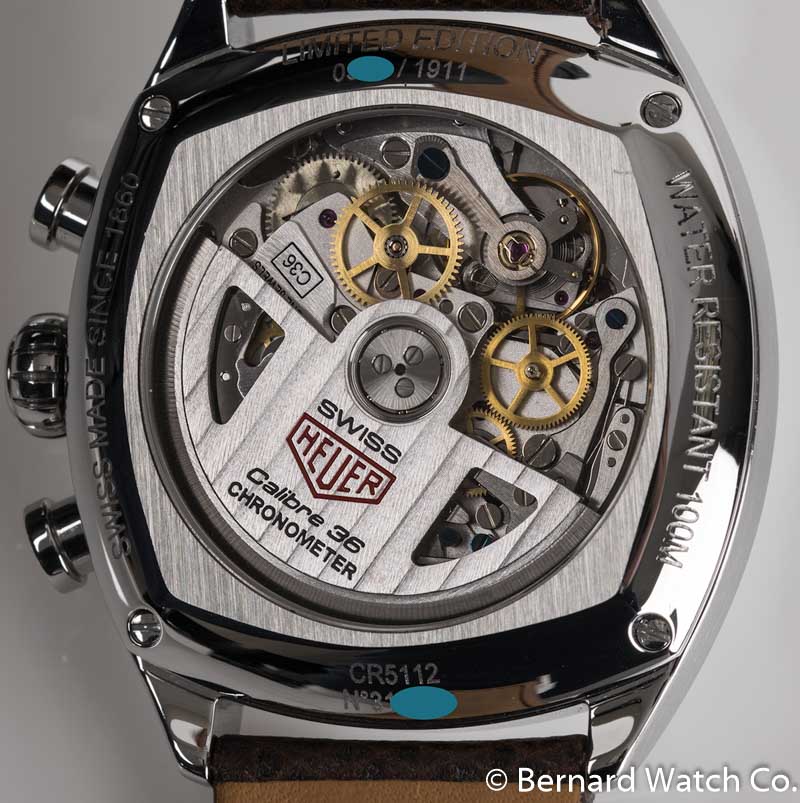 Caseback of Monza Chronograph