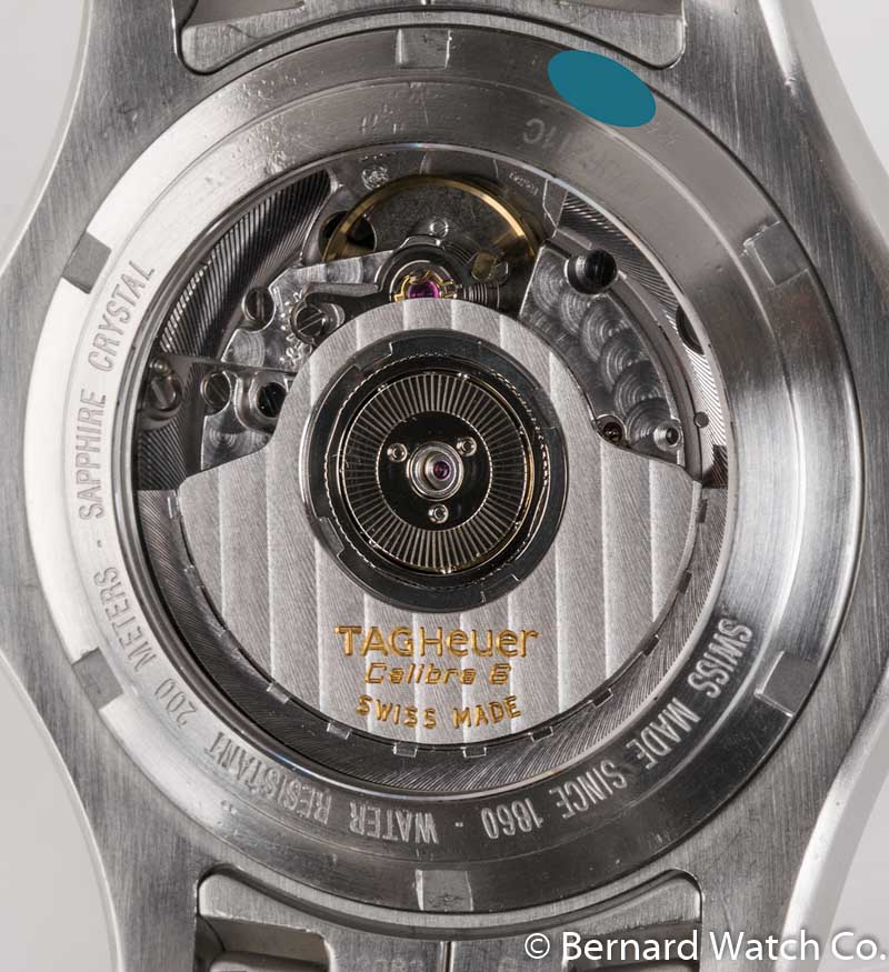 Caseback of Link Calibre 6