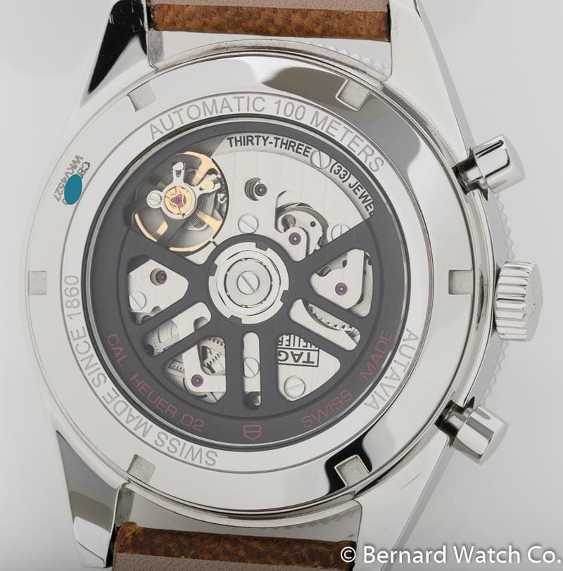 Caseback of Heritage Autavia