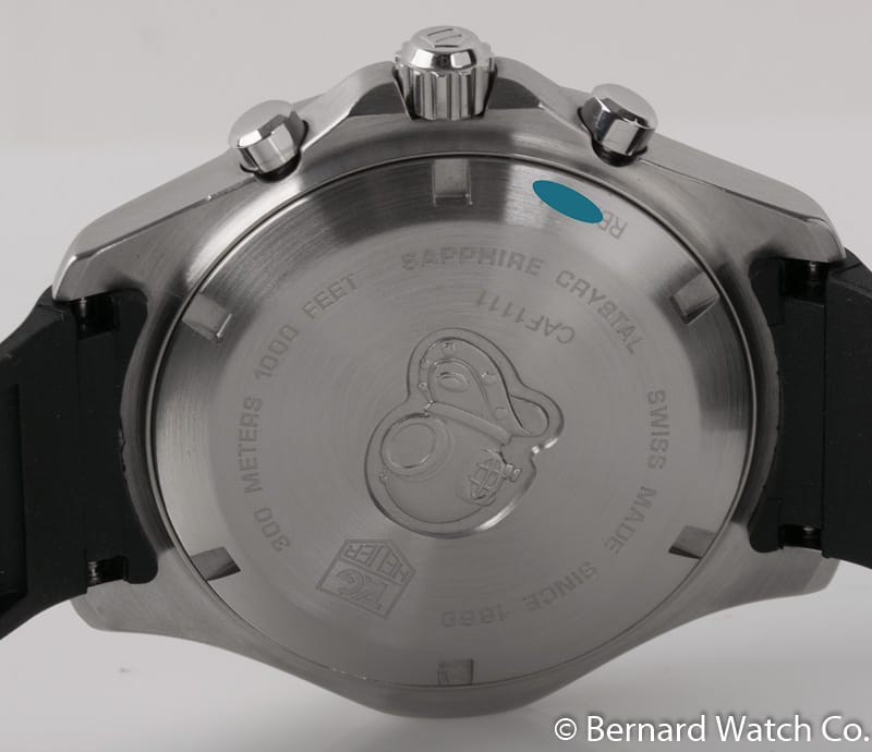 Caseback of Aquaracer Chronograph