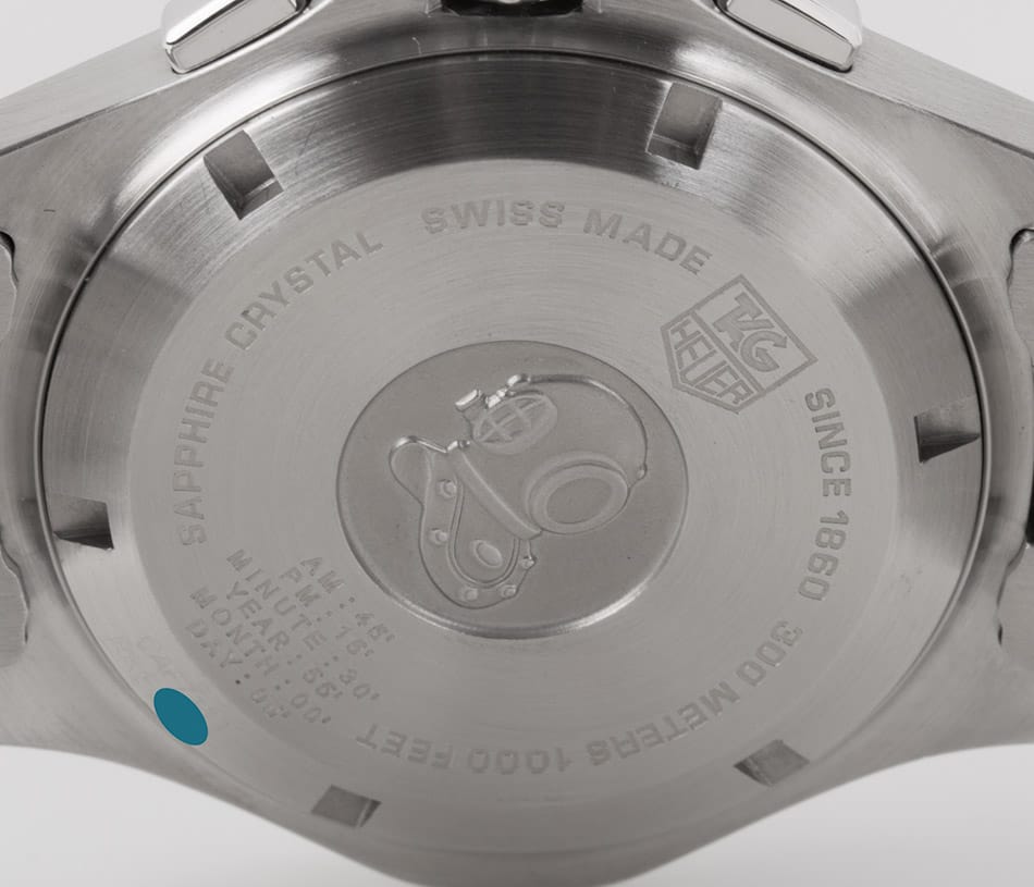 Caseback of Aquaracer Calibre S Regatta