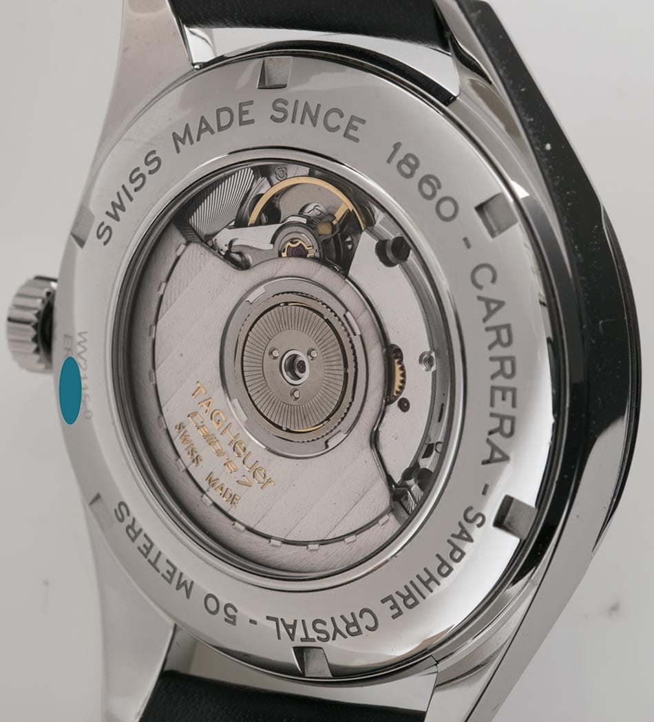 Caseback of Carrera Twin-Time