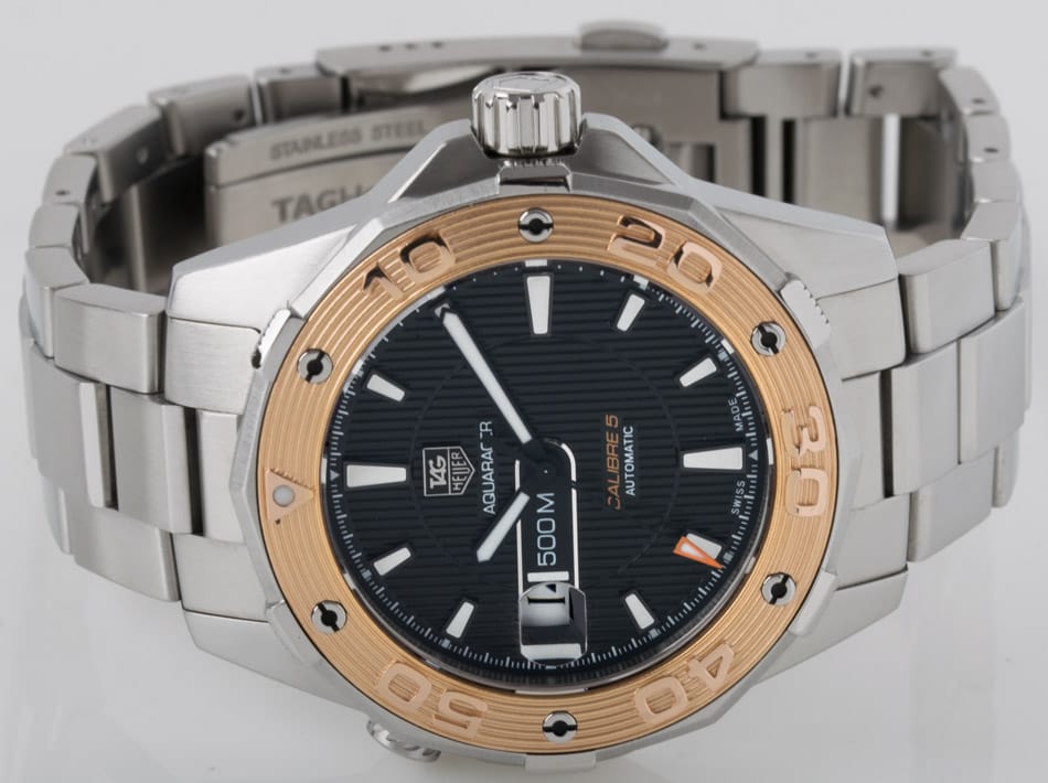 Front View of Aquaracer Automatic 500M Calibre 5