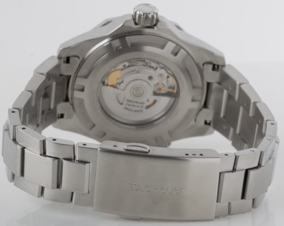 Rear / Band View of Aquaracer Automatic 500M Calibre 5