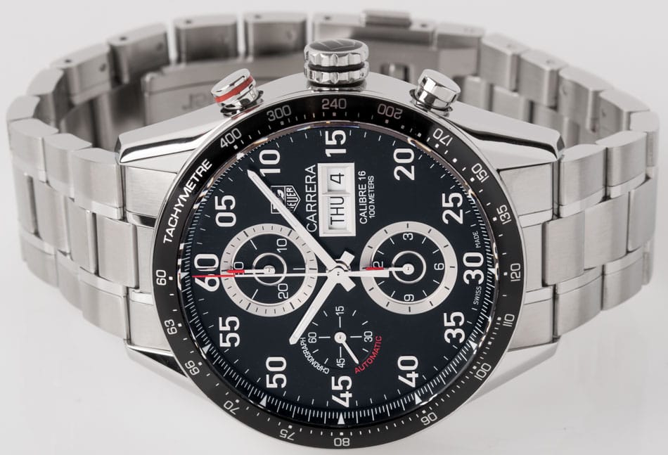 Front View of Carrera Chronograph Day-Date
