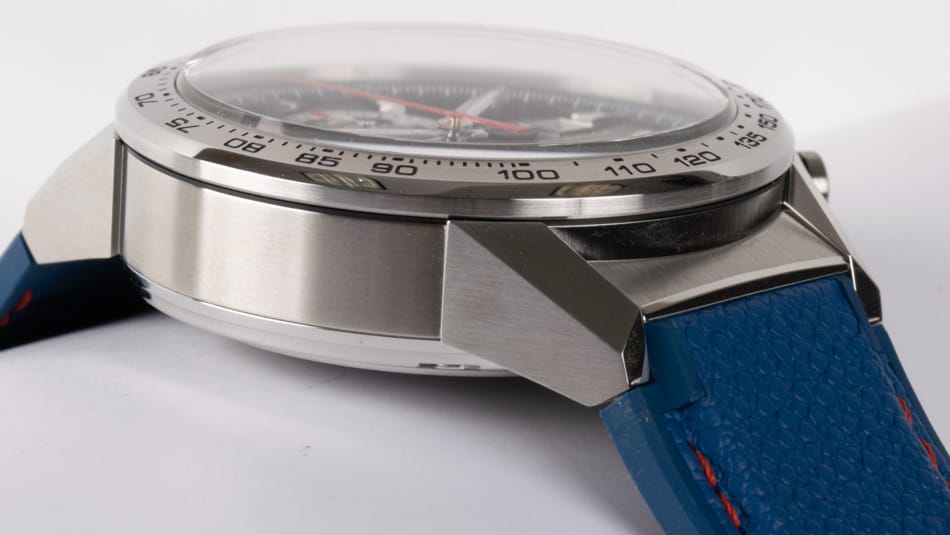 9' Side Shot of Carrera 01 Chronograph Tom Brady Limited Edition