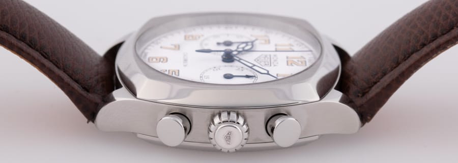 Crown Side Shot of Monza Chronograph