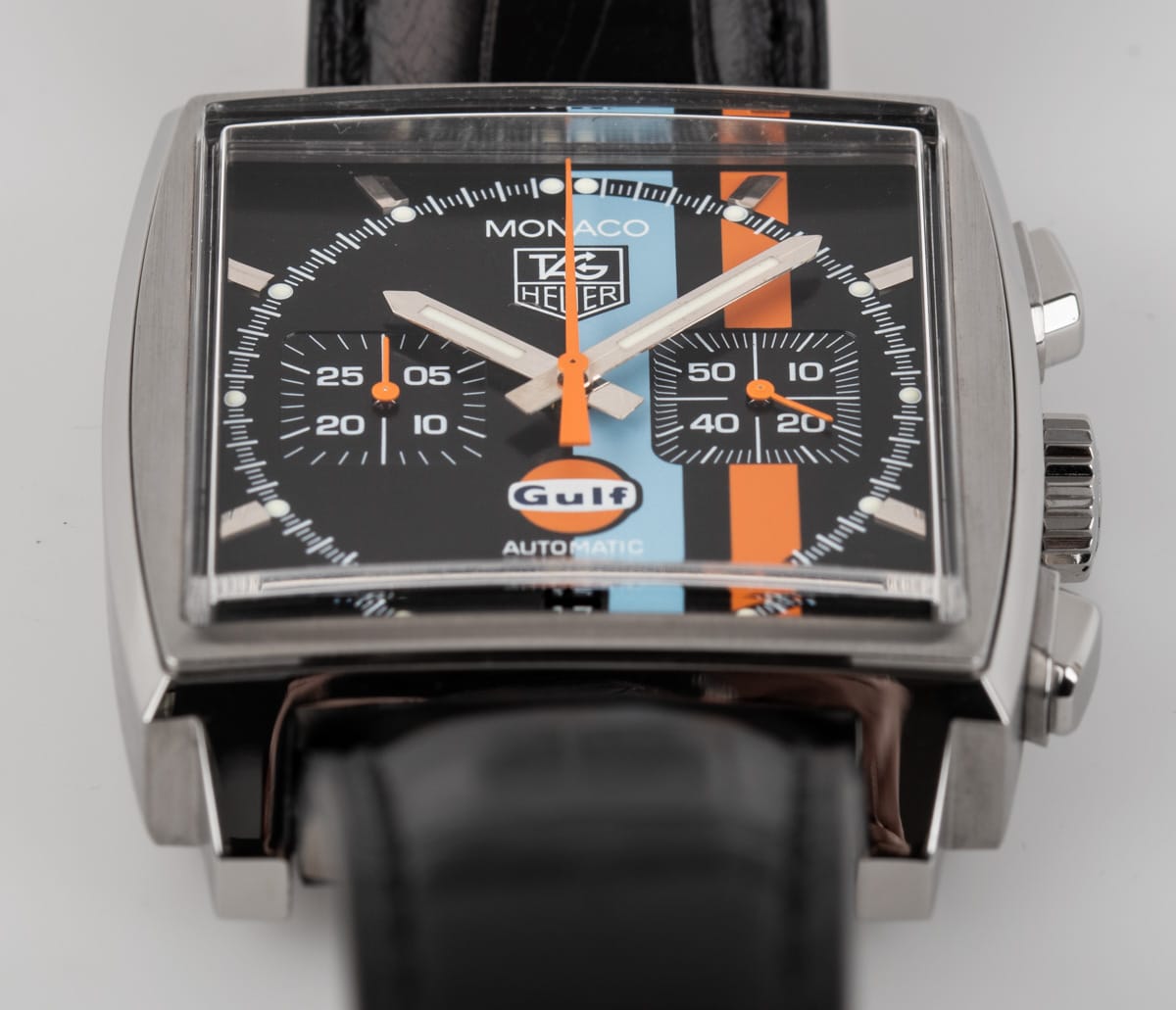 Front Shot  of Monaco Chronograph 'Gulf' Limited Edition