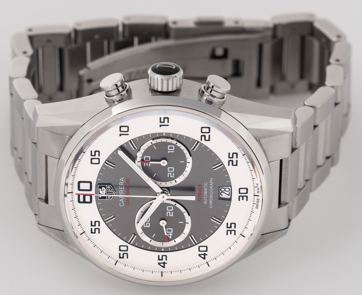 Front View of Carrera Flyback Chronograph Calibre 36