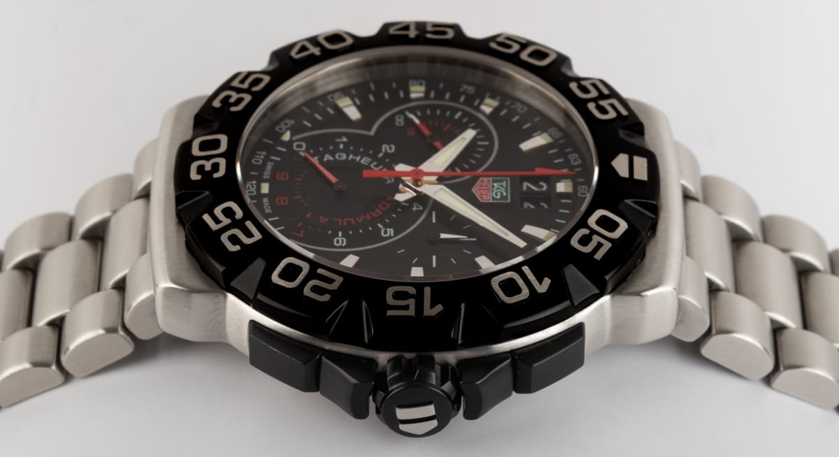 Crown Side Shot of Formula 1 Chronograph