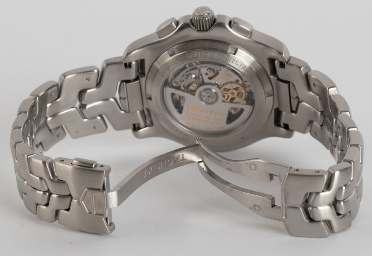 Open Clasp Shot of Link Chronograph Calibre 36