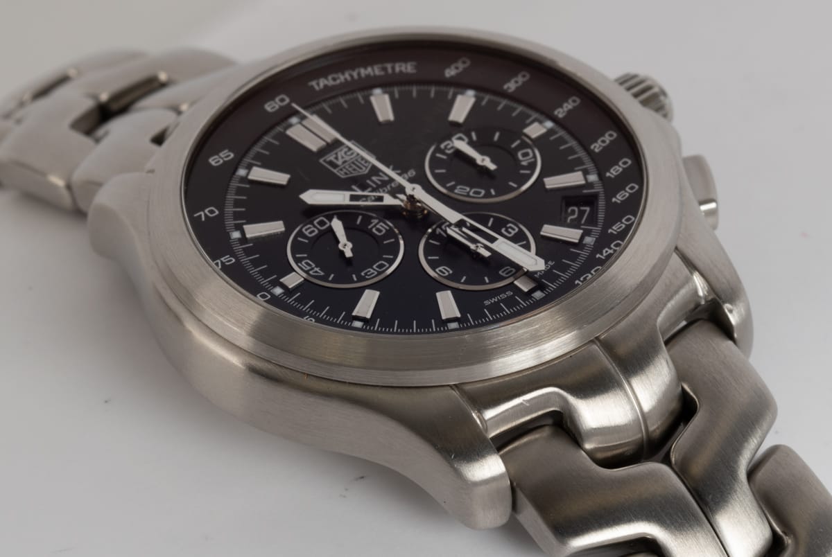 9' Side Shot of Link Chronograph Calibre 36