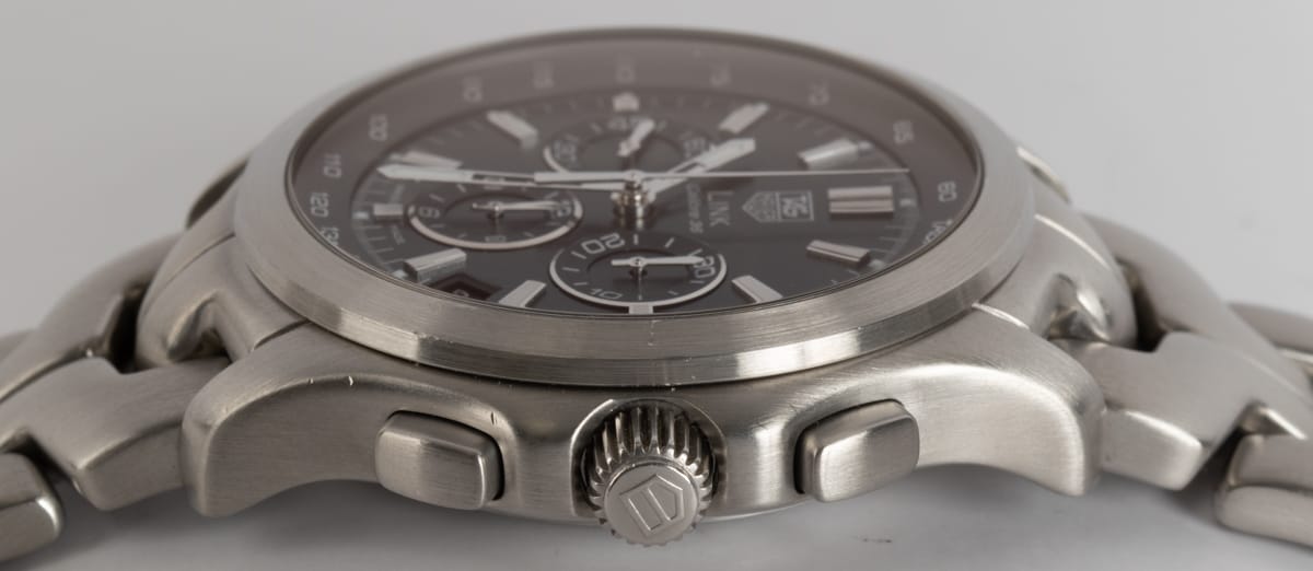 Crown Side Shot of Link Chronograph Calibre 36