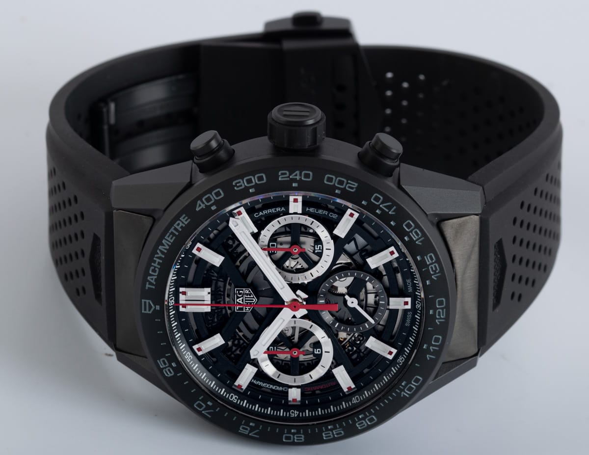 Front View of Carrera Calibre Heuer 02 Chronograph