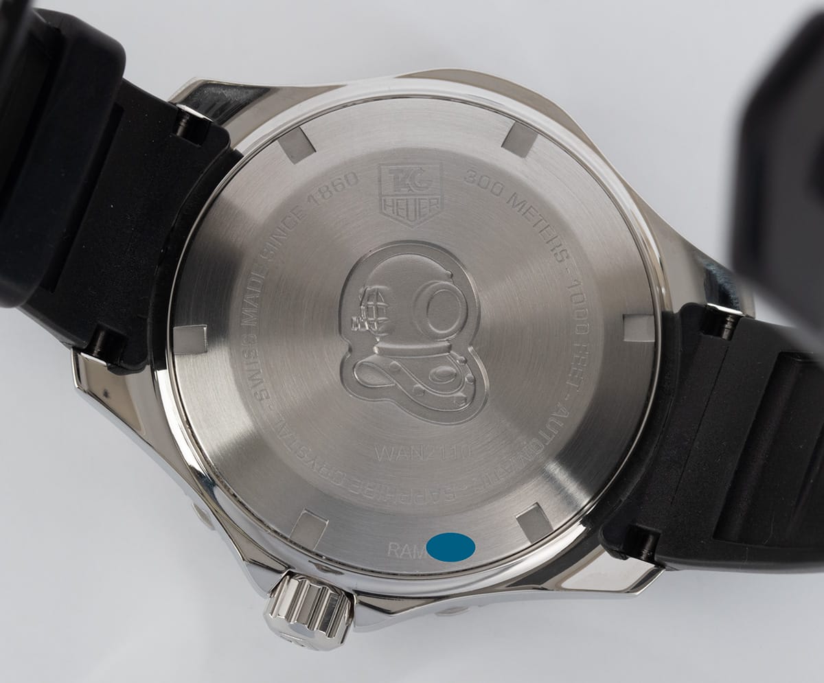 Caseback of Aquaracer Calibre 5