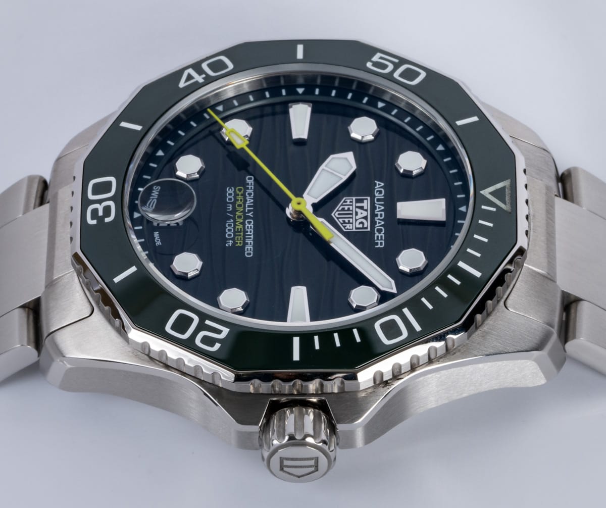 Crown Side Shot of Aquaracer Pro 300