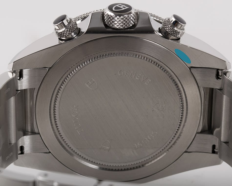 Caseback of Heritage Chronograph 'Home Plate'