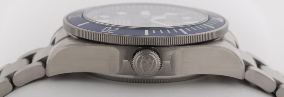 Crown Side Shot of Pelagos Chronometer
