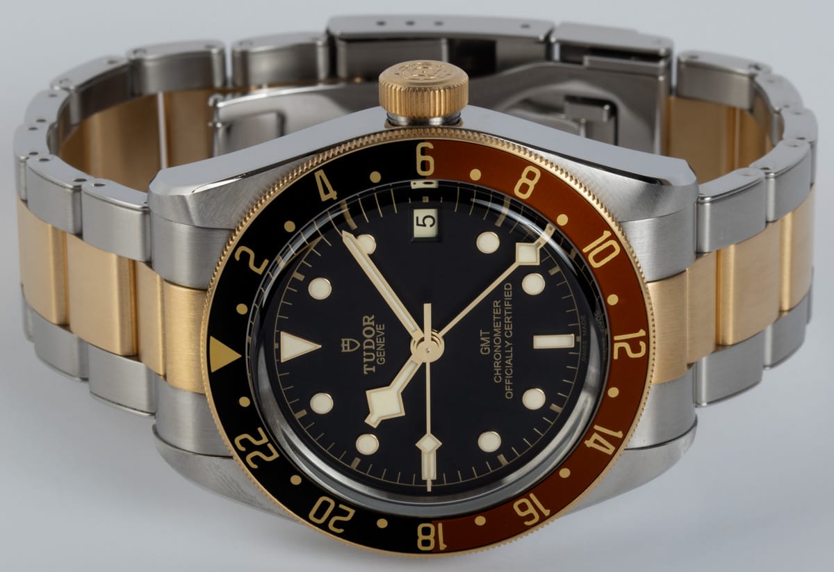 Front View of Black Bay GMT Steel & Gold