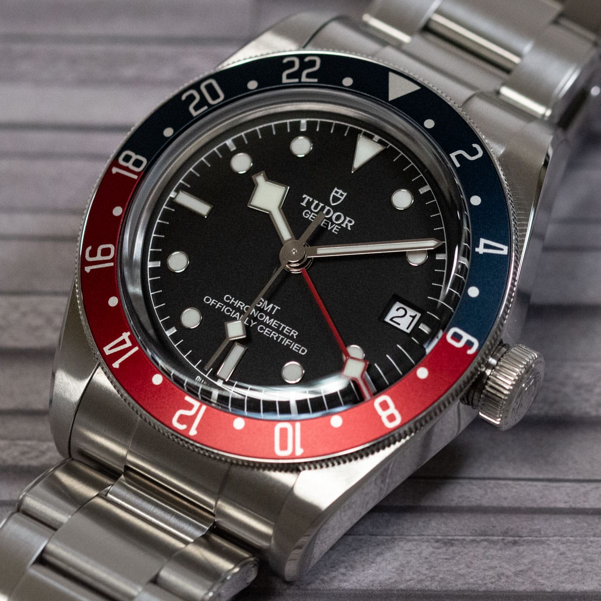Stylied photo of  of Black Bay GMT 'Pepsi'