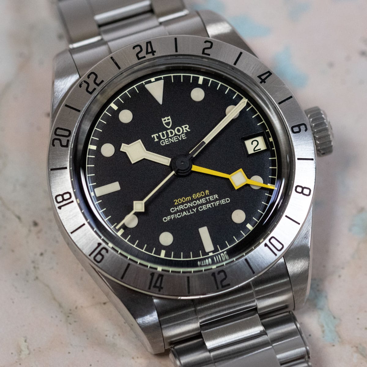 Stylied photo of  of Black Bay Pro GMT