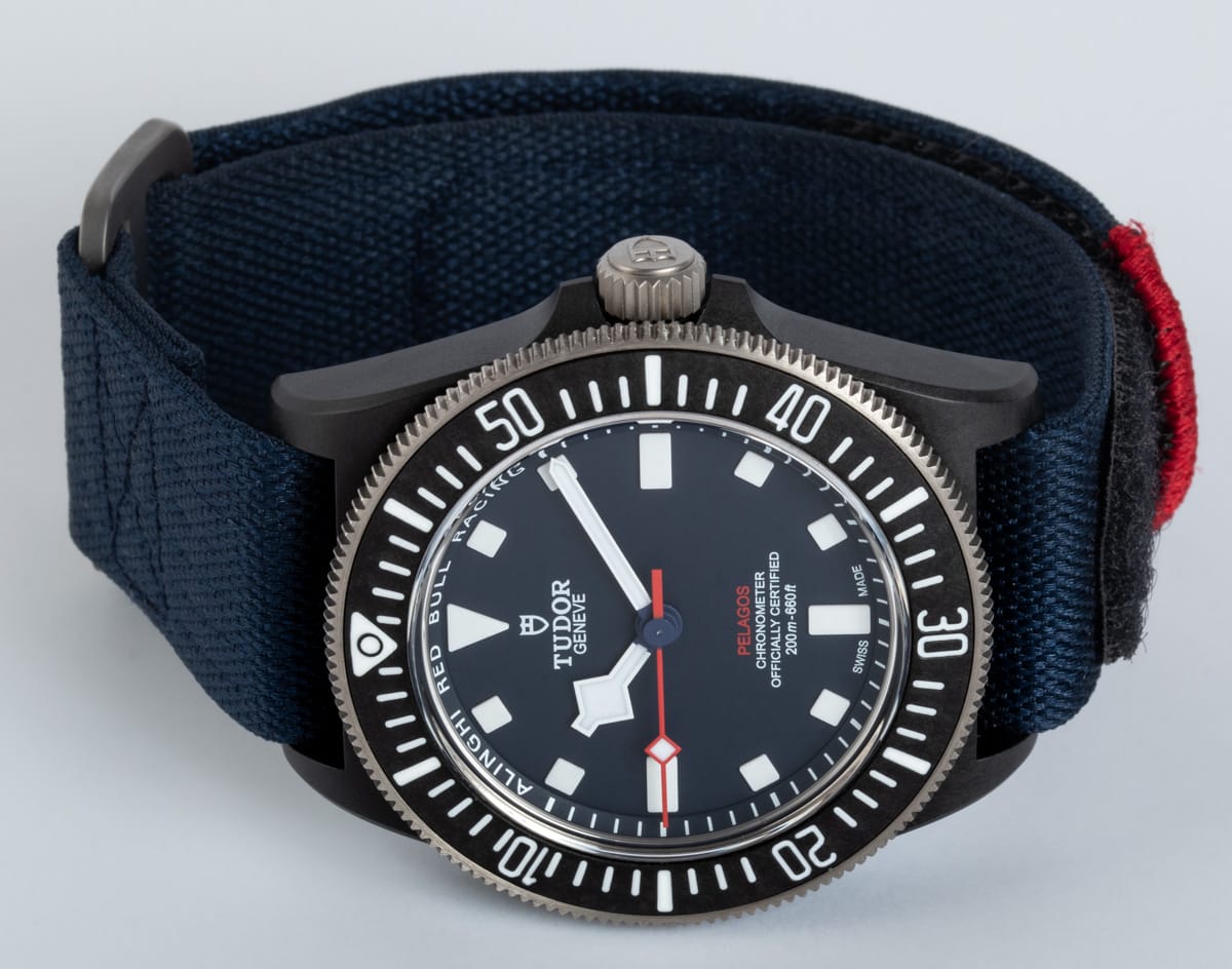 Front View of Pelagos FXD 'Red Bull'