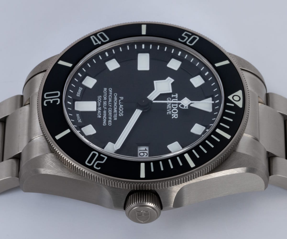 Crown Side Shot of Pelagos Chronometer