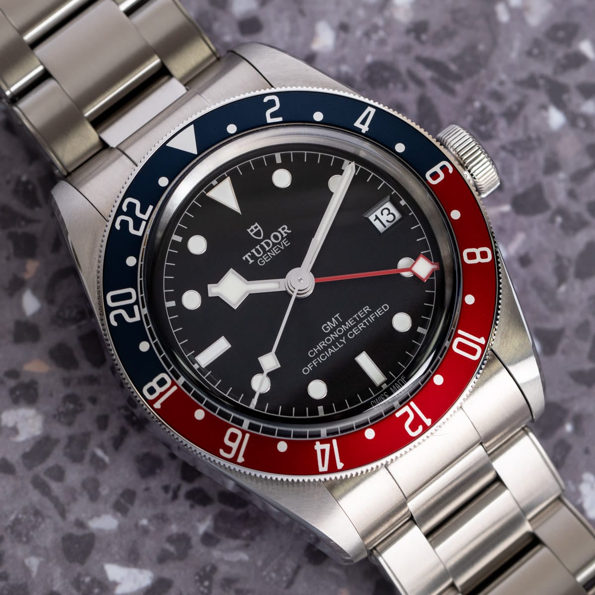 Stylied photo of  of Black Bay GMT 'Pepsi'