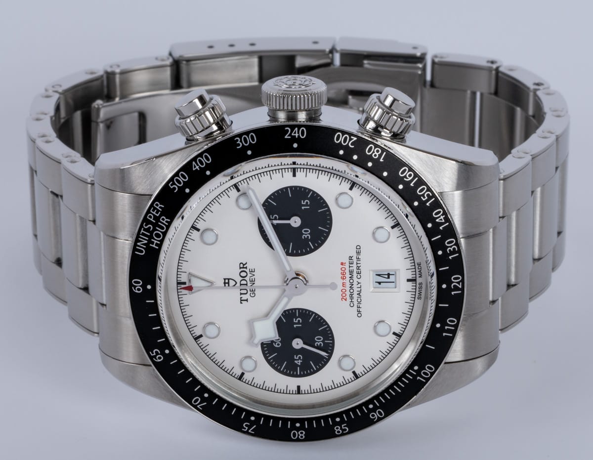 Front View of Black Bay Chronograph 'Panda'