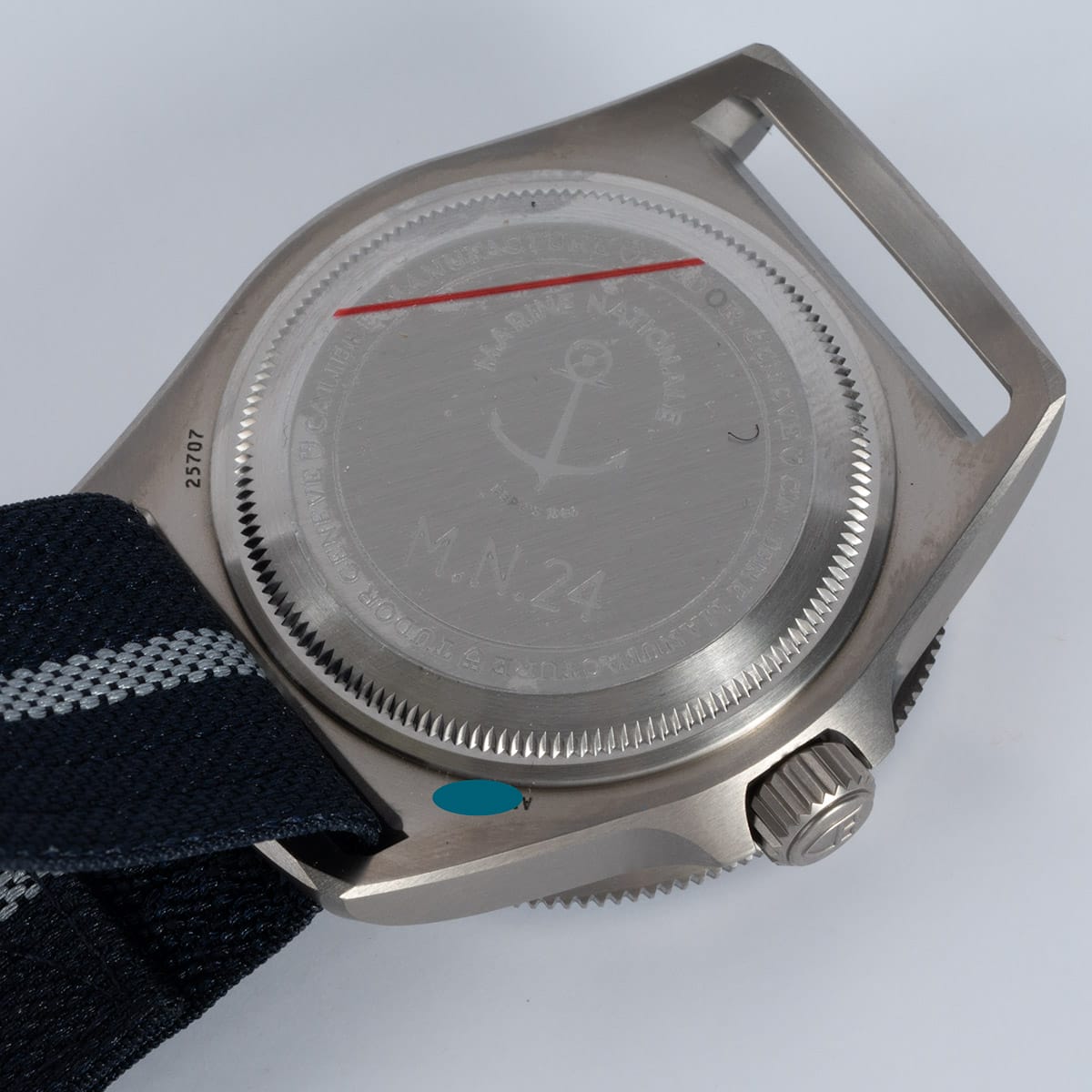 Caseback of Pelagos FXD Marine Nationale M.N. 24