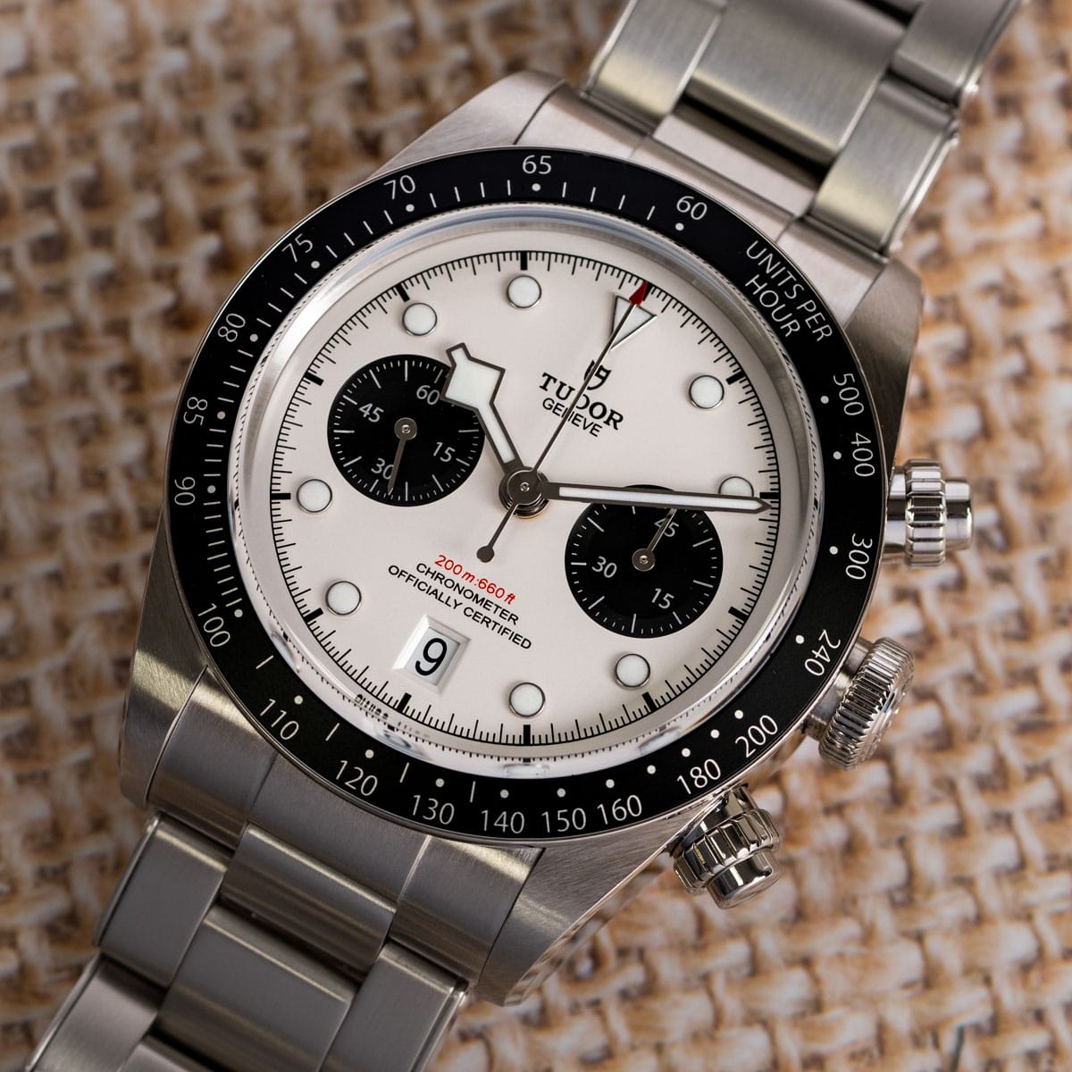 Stylied photo of  of Black Bay Chronograph 'Panda'