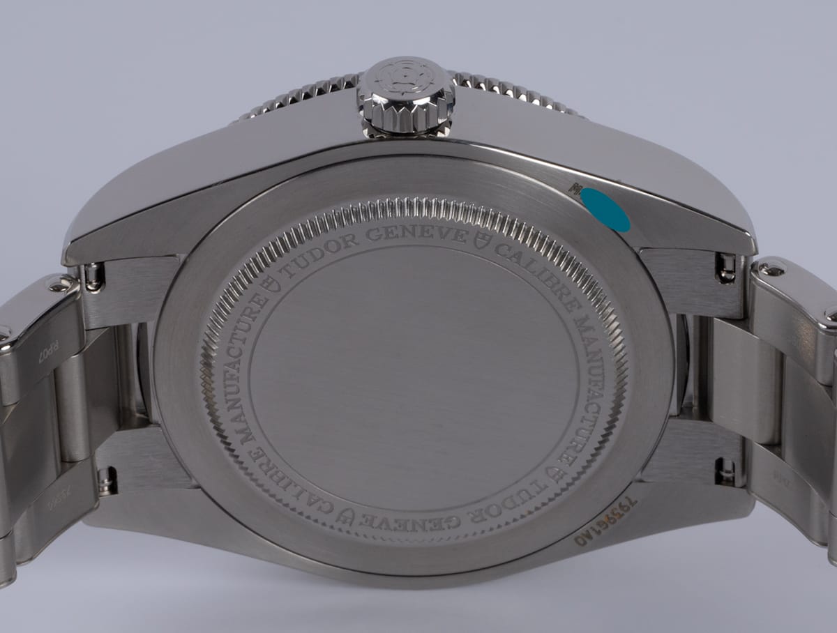 Caseback of Black Bay 58 GMT