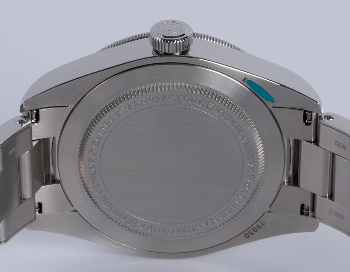 Caseback of Black Bay Fifty-Eight Blue