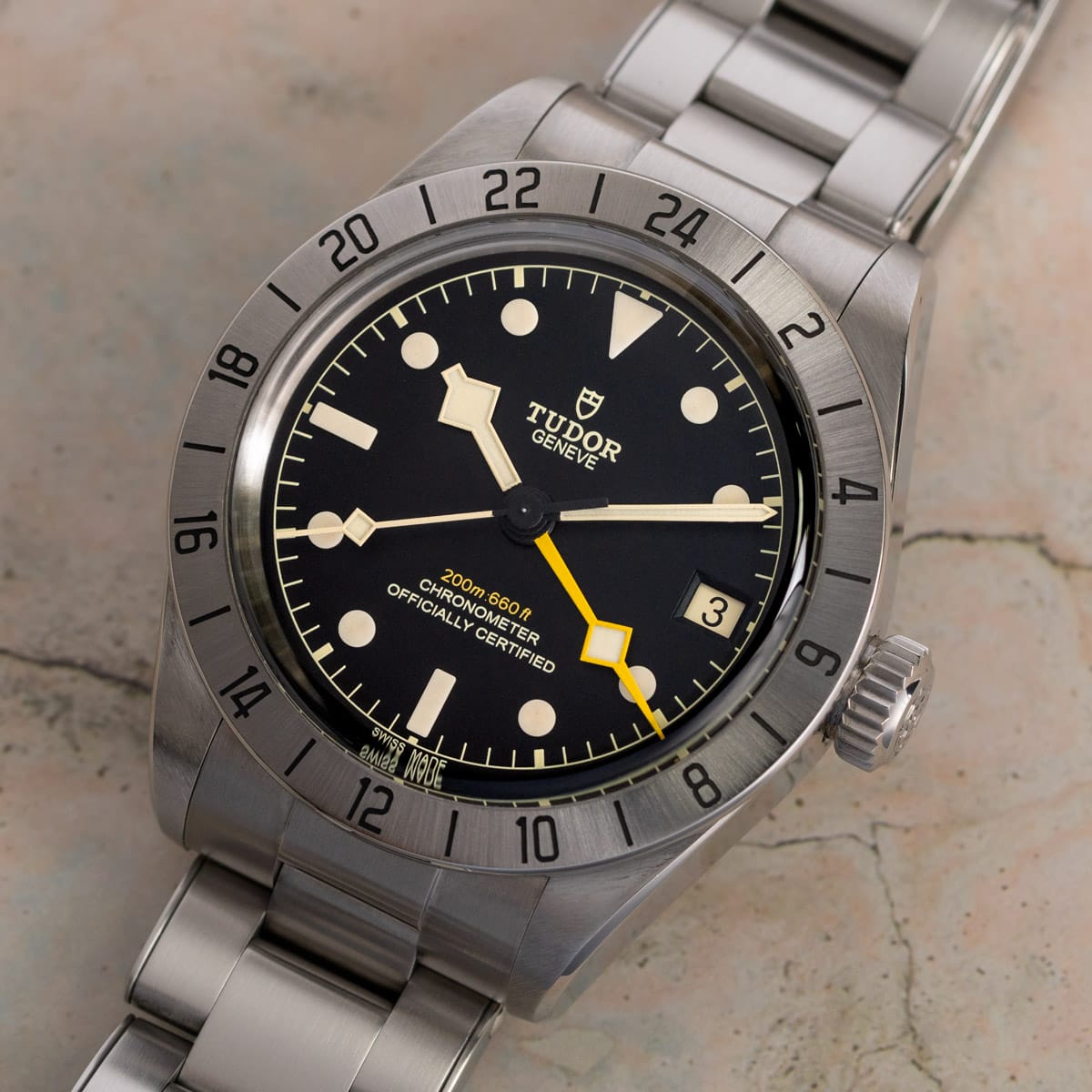 Stylied photo of  of Black Bay Pro GMT