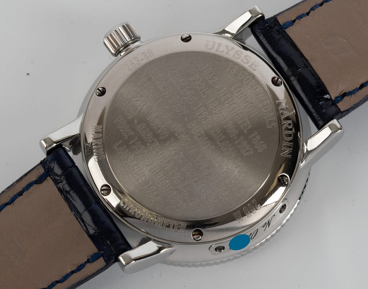 Caseback of Marine Chronometer