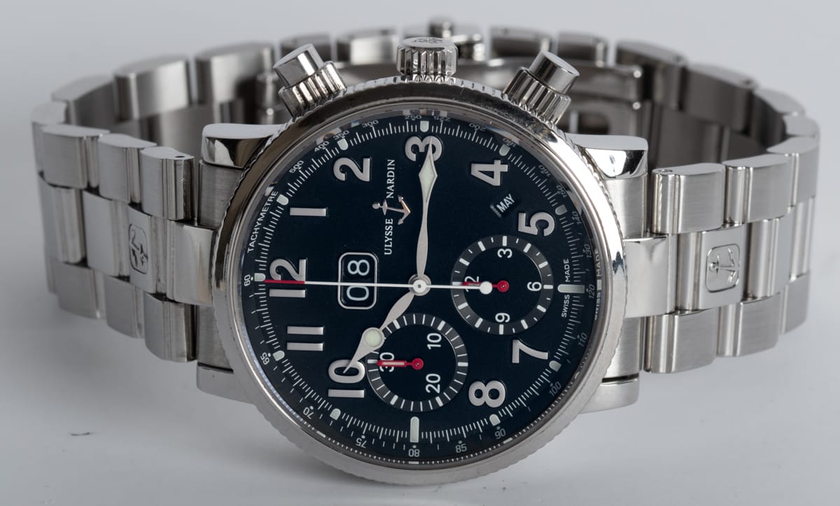 Front View of Marine Annual Calendar Chronograph