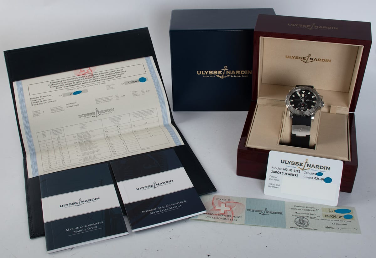 Box / Paper shot of Maxi Marine Diver Chronometer