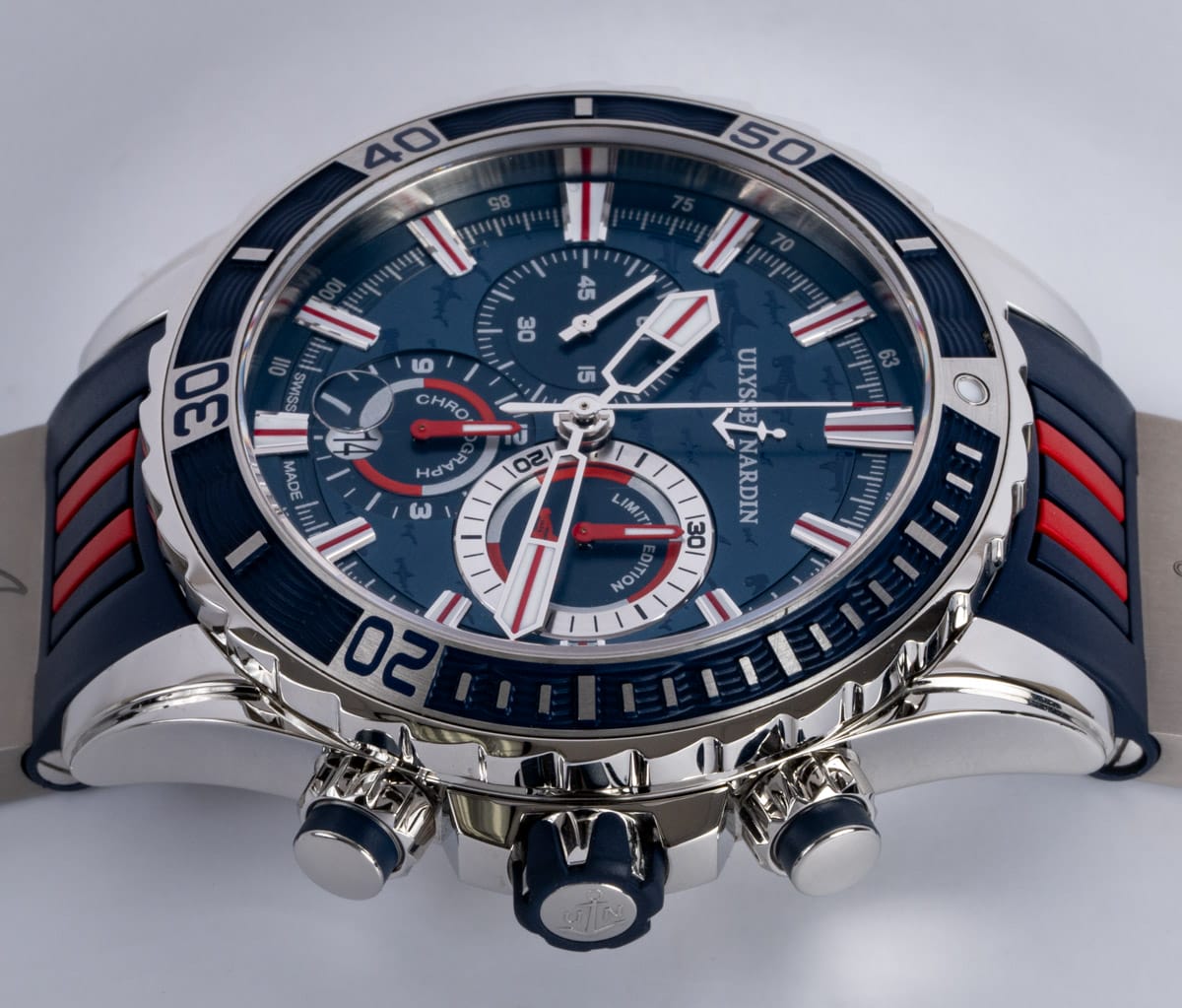 Crown Side Shot of Diver Chronograph