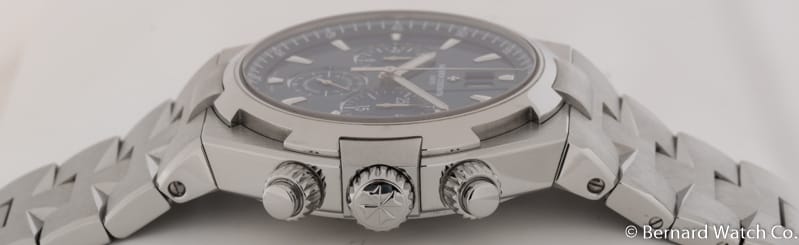 Crown Side Shot of Overseas Chronograph