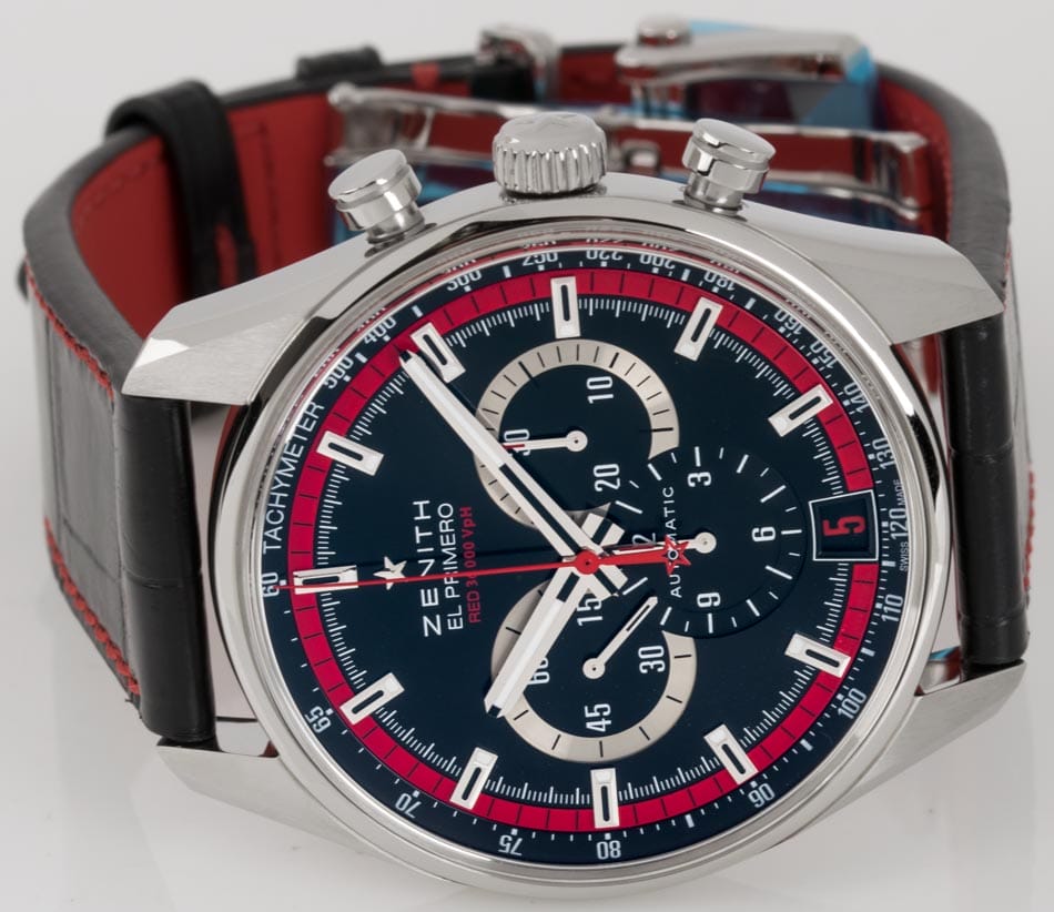 Front View of El Primero 36000VPH Red Limited Edition