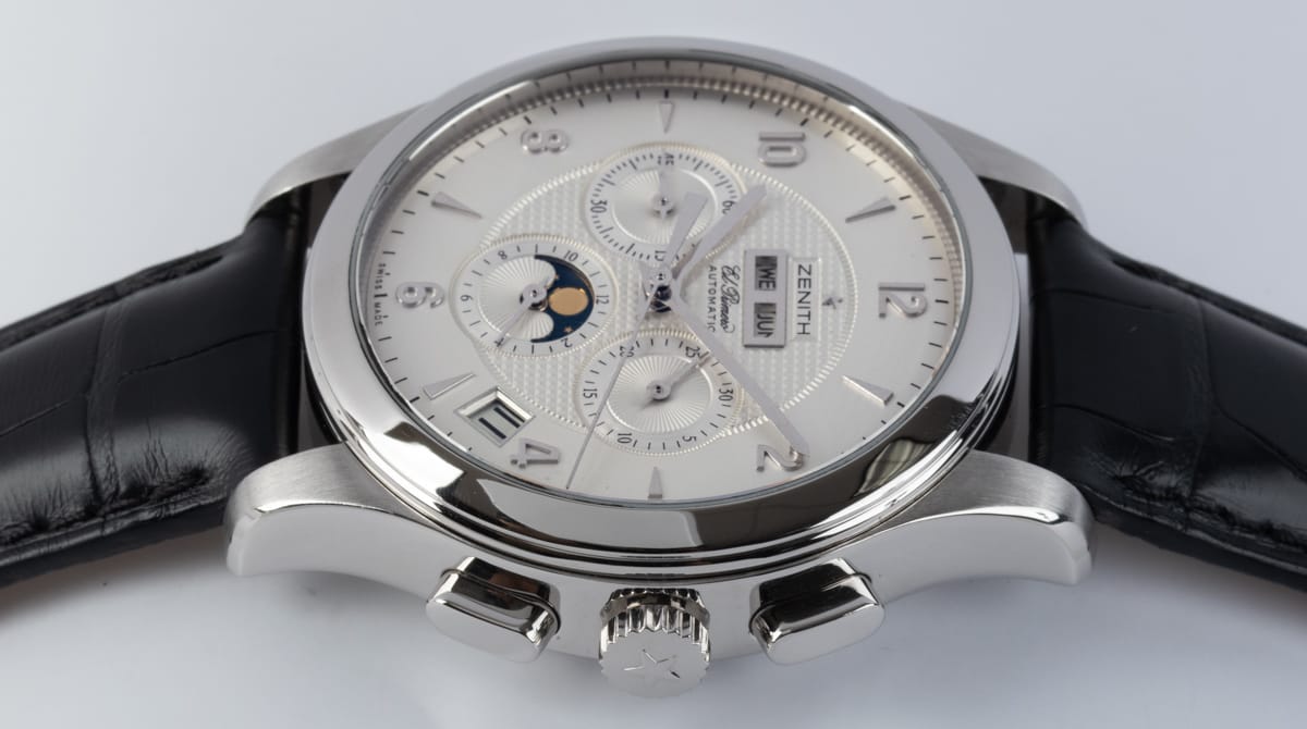 Crown Side Shot of Class T Moonphase