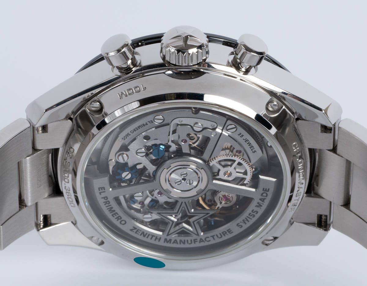 Caseback of Chronomaster Sport 'Panda'