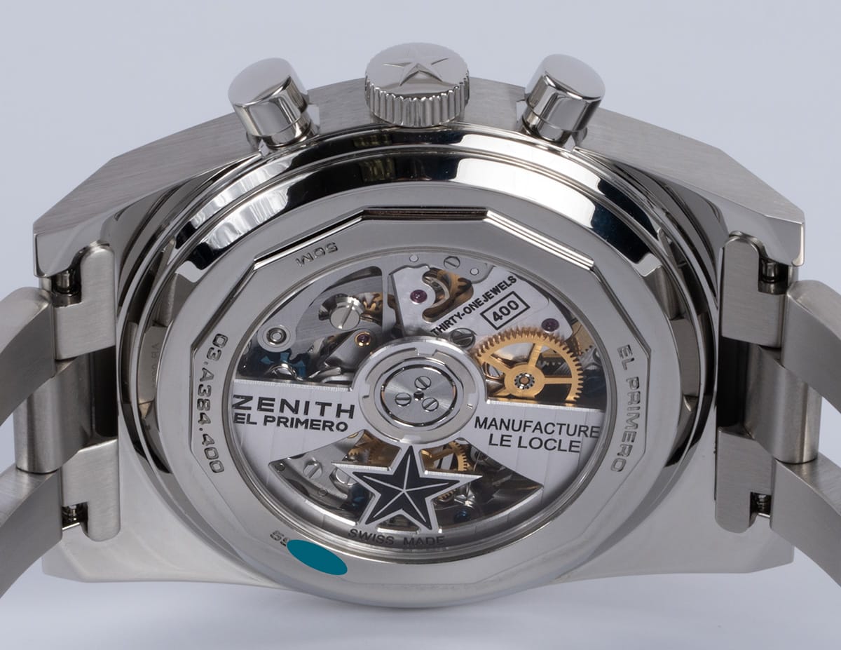 Caseback of Chronomaster Revival A3817 Boutique Edition